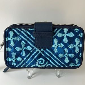 Vera Bradley Cuban Tiles RFID Zip Around Wallet Wristet Clutch